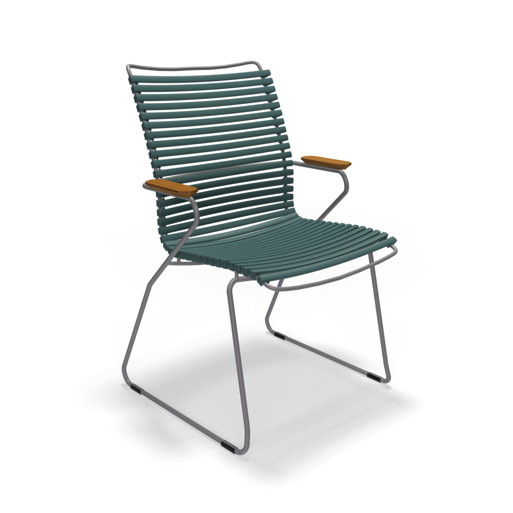 DINING CHAIR TALL BACK // Pine green