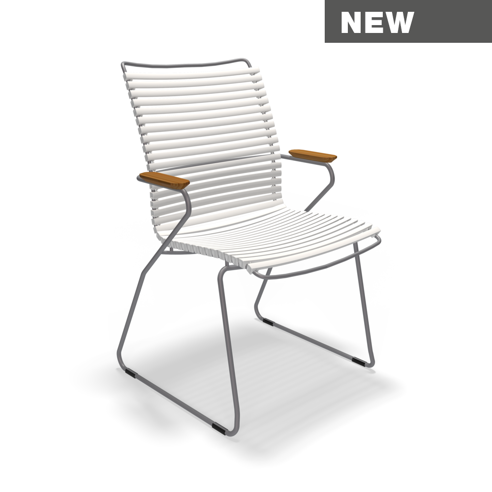 DINING CHAIR TALL BACK // Muted white