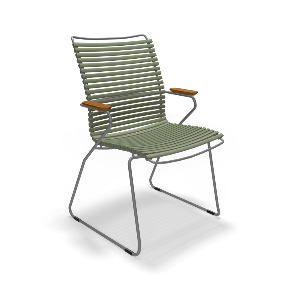 DINING CHAIR TALL BACK // Olive Green