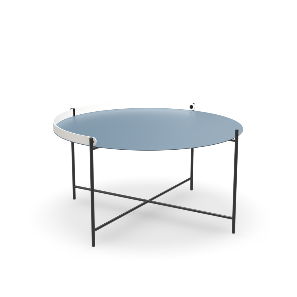 Tray table Ø76 // Pigeon blue