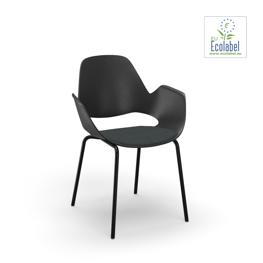CHAIR // Upholstered seat // Base: Tube // Anthracite