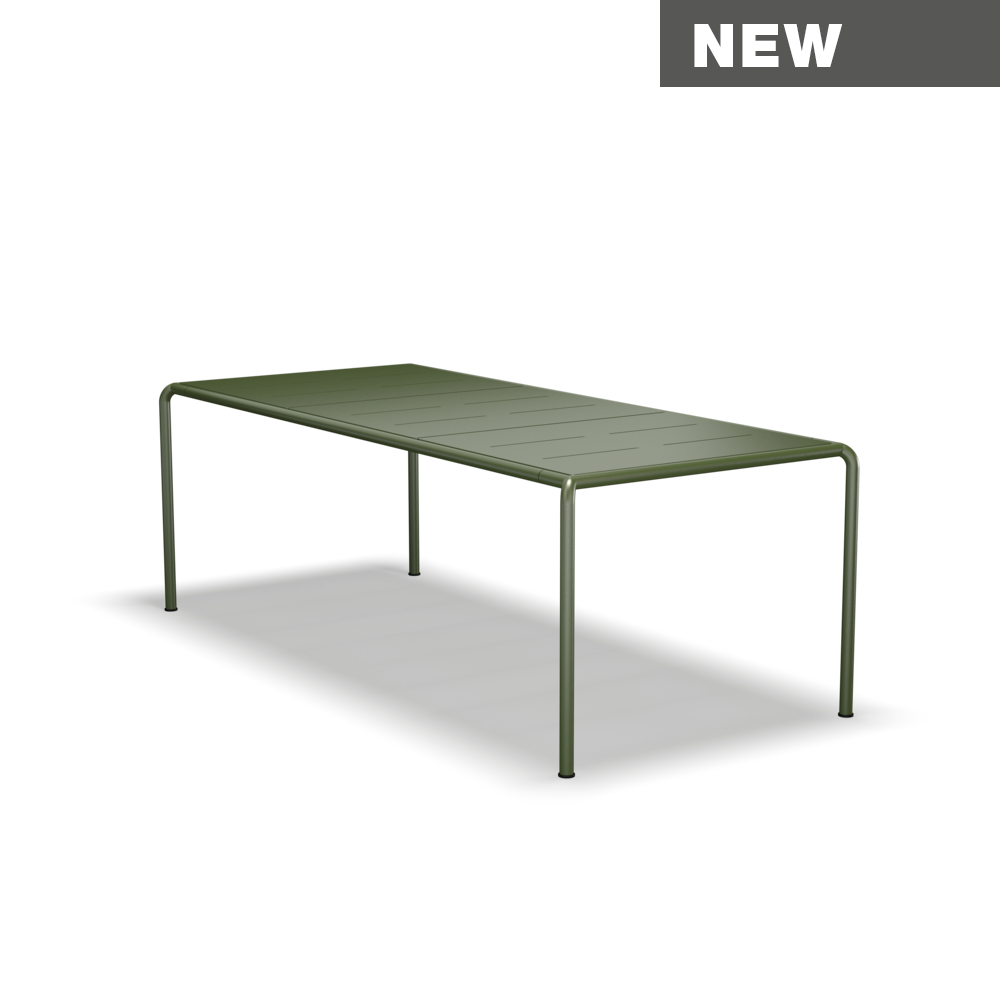 AVANTI Dining table // 222x98 // Aluminum