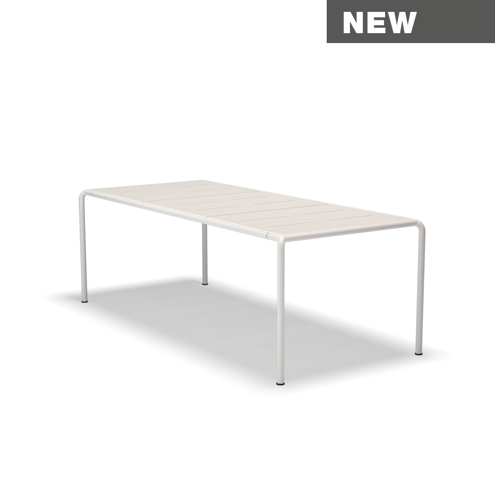 AVANTI Dining table // 222x98 // Aluminum