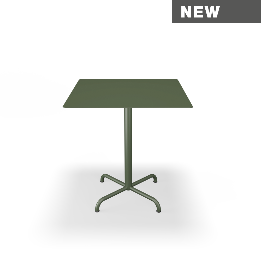 CAFÈ TABLE // 70x70 // Olive green