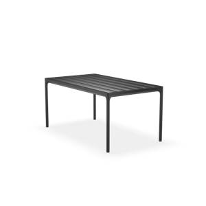 12402 2424 FOUR Dining Table 160X90 Cm Alu Black Frame Sha HOUE Low